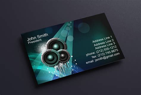 DJ Business Card Templates | Disc Jockey Business Cards