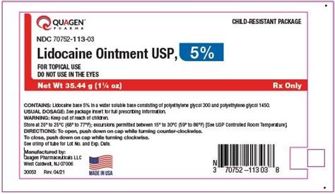 Lidocaine Ointment: Package Insert / Prescribing Information - Drugs.com