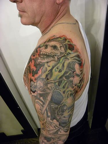 Motoblogn: The I Want a Skeleton Riding a Motorcycle Tattoo Gallery