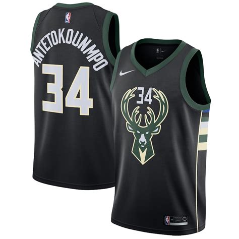 Giannis Antetokounmpo Milwaukee Bucks Nike Swingman Jersey - Statement ...