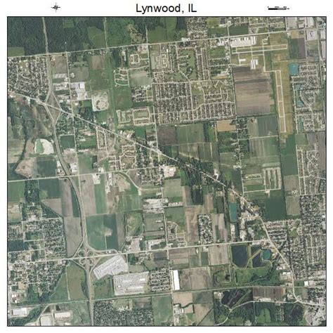 Aerial Photography Map of Lynwood, IL Illinois