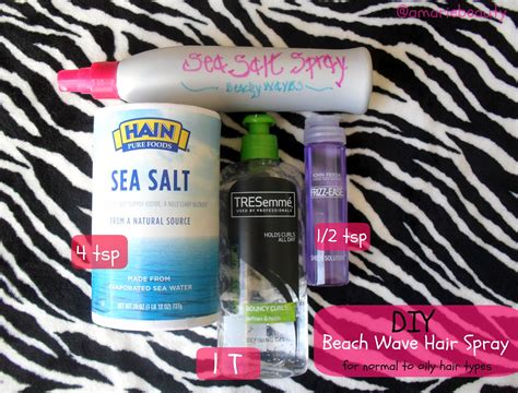 amariebeauty: DIY Sea Salt Spray | For Beachy Hair Waves