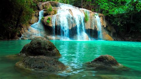 4K UHD 3 hours Jungle Waterfall mindfulness, ambience, relaxing, meditation, nature - YouTube