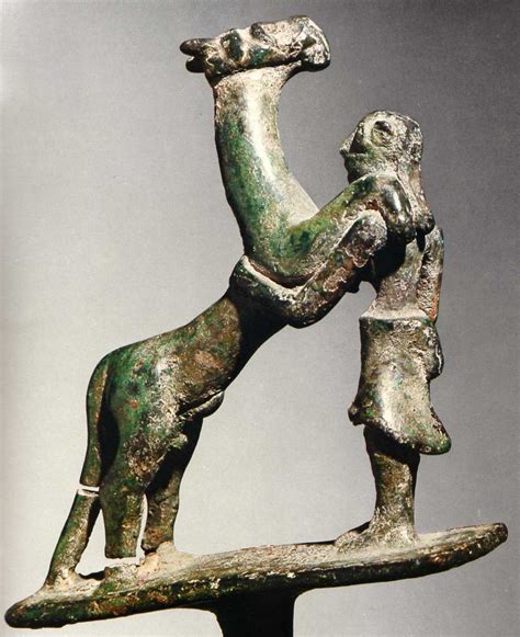 Hittite, bronze horse (?) and man, Yozgat, 2200-2000 BC, Museum of ...