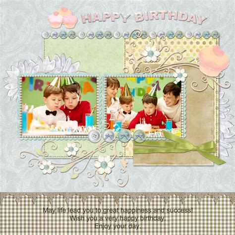 Birthday Scrapbook Templates |Birthday Scrapbook Samples | Birthday Scrapbook Ideas