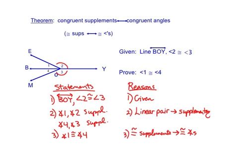 Congruent Complements and Supplements