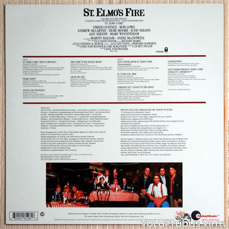 Various – St. Elmo's Fire (Original Motion Picture Soundtrack) (2015 ...