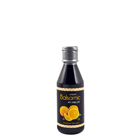 Balsamic vinegar cream with orange juice Βαλσάμικο ξύδι κρέμα με χυμό πορτοκάλι - Extra virgin ...