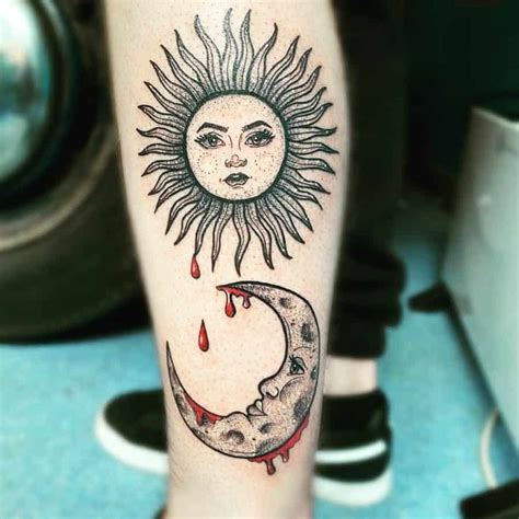 Top 36 Best Sun and Moon Tattoos – [2020 Inspiration Guide] | LaptrinhX / News