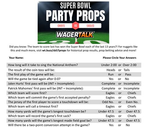 Super Bowl 57 Prop Betting Hub: Party Props, Historical Results and More