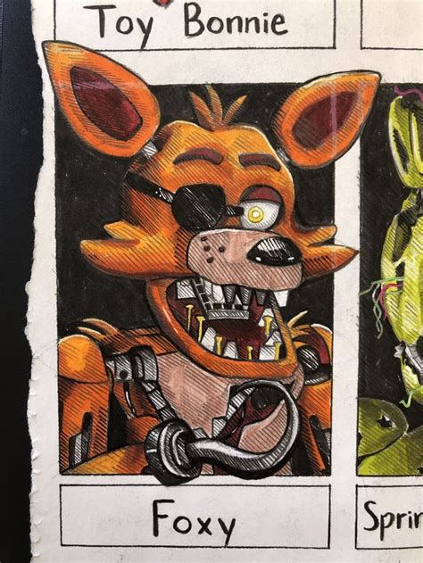 Foxy from Five Nights at Freddy's | Fnaf art, Fnaf drawings, Creepy ...