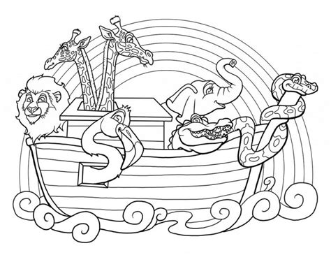 Noah's Ark Printable Coloring Pages