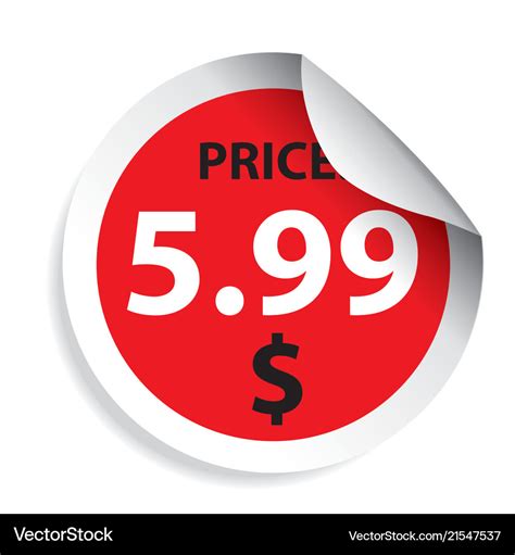 Price tag label sticker Royalty Free Vector Image