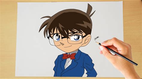 Drawing Detective Conan | How to draw Detective Conan Step by step | Case Closed - YouTube