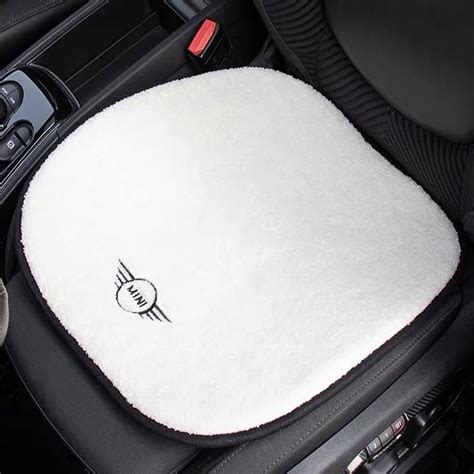 White Sherpa Wool Car Seat Cover Cushion Pad for Mini Cooper Countryman ...