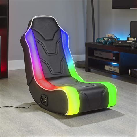 X-Rocker Chimera RGB LED Rocker Gaming Chair with Speakers,