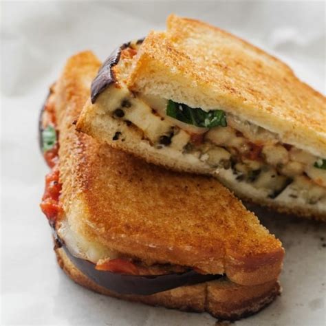 Grilled Eggplant Parmesan Sandwich