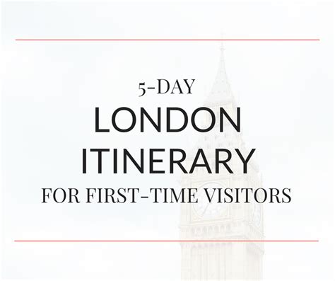 5-Day London Itinerary For First-Time Visitors - Mint Notion