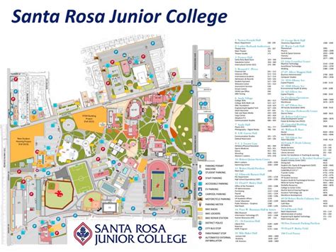 Santa Rosa Junior College Campus Map - Ontheworldmap.com