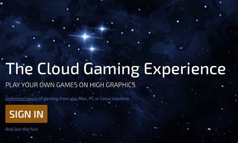 the cloud gaming experience is now available for play your own games on ...