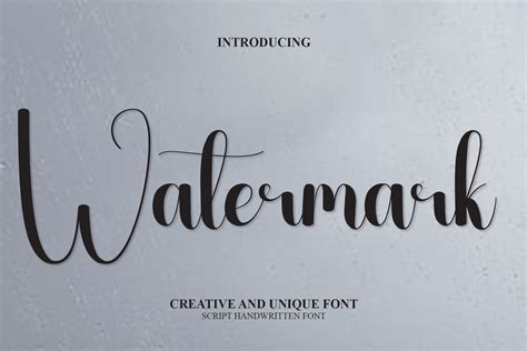Watermark Font Download Free - Icon Fonts