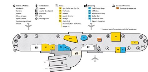 Tampa Airport (TPA) Terminal Maps, Shops, Restaurants, Food Court 2021