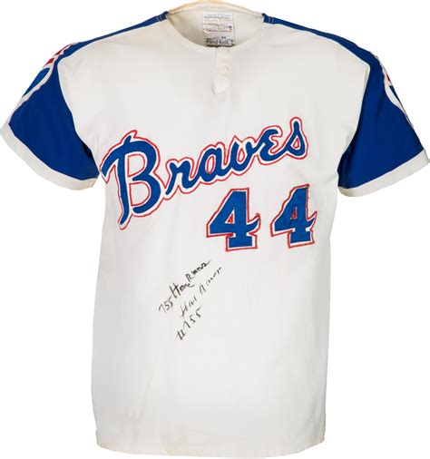 Hank Aaron Jersey Braves : Hank Aaron 1974 Atlanta Braves Jersey / Hank ...