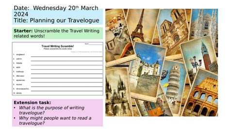 Bill Bryson Travel Writing SOW | Teaching Resources