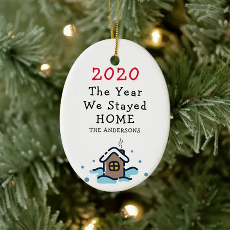 2020 Funny Pandemic Christmas Ornament | Zazzle