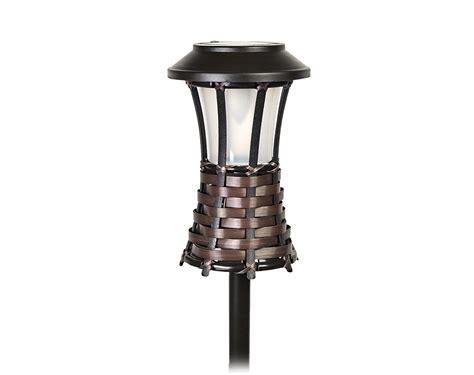 Moonrays 91205 Brown Woven Plastic Solar Garden Light at Sutherlands