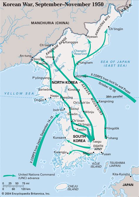 Korean War 1950 1953 Map