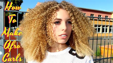 BEST Tutorial EVER !! How To Make Straight Hair Super Tight Small Spiral Afro Curly / Straw Set ...