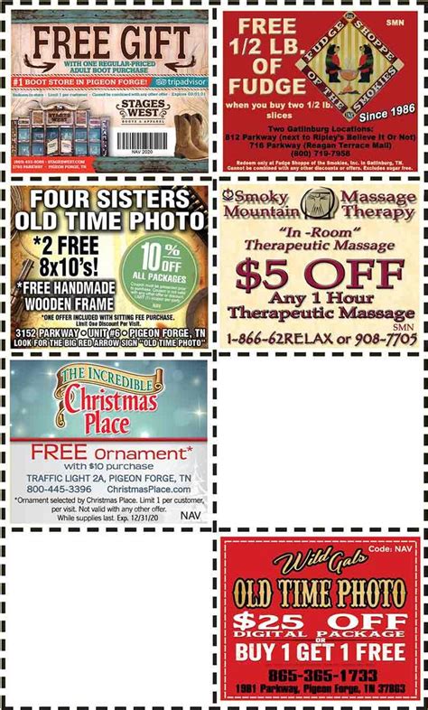 Smoky Mountains - Pigeon Forge Coupons - Gatlinburg Discount Coupons ...