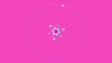 2d animated atom concept 36423009 Stock Video at Vecteezy