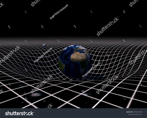 Art Concept Earth Moon On Gravity Stock Illustration 1570341448 ...