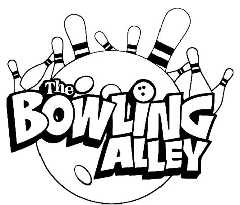 Bowling Alley Coloring Page - Free Printable Coloring Pages