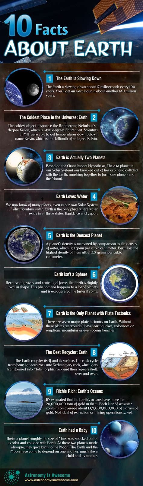 10-facts-about-earth-infographic | Earth science, Facts about earth ...