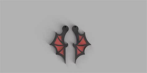 Dragon_Wing_Earrings | 3D models download | Creality Cloud