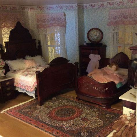 Bedroom in the inn | Dollhouse bedroom, Doll house, Dolls prams