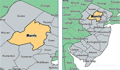 Map Of Morris County New Jersey | Cities And Towns Map