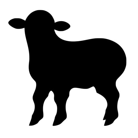 Lamb Silhouette SVG File for Cricut, Silhouette, and Laser Machines