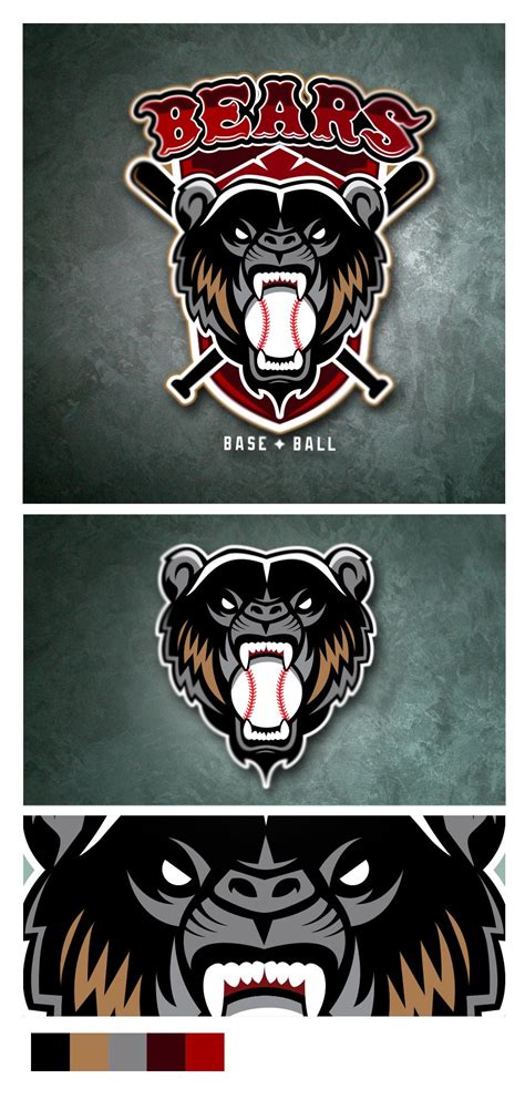 Bears baseball team on Behance | Sports logo design, Sports team logos, Logo illustration