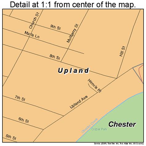 Upland Pennsylvania Street Map 4278712