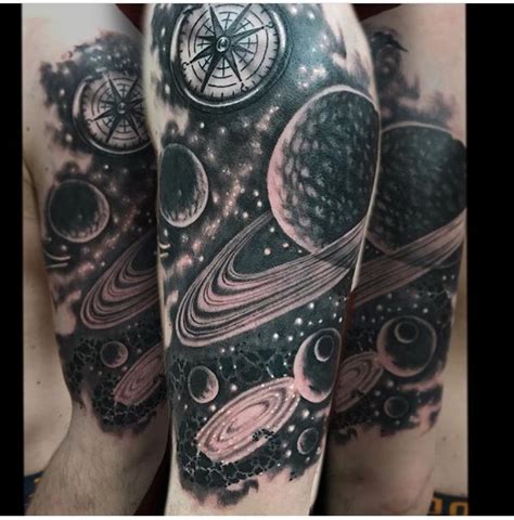 Galaxy Tattoo Ideas Black And White - How8To8