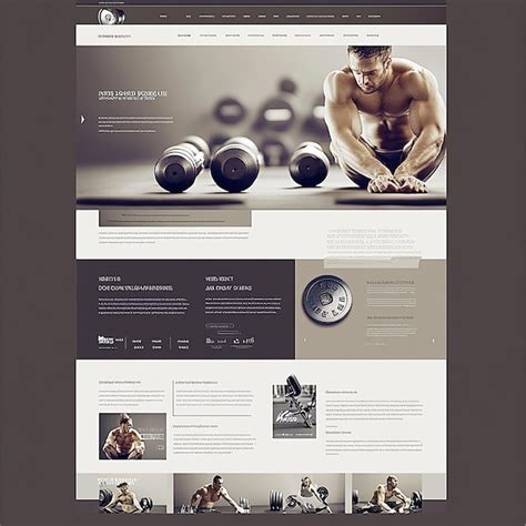 Premium Photo | Design a sophisticated and professional website layout for a specialized gym