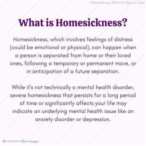 Homesickness: Signs, Effects & 7 Ways to Cope - Choosing Therapy