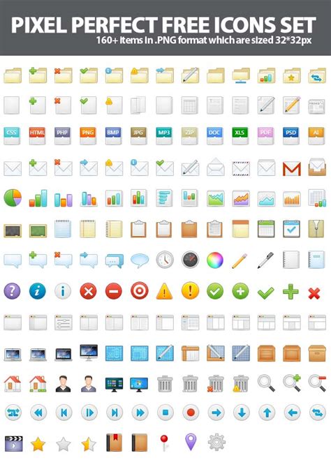 160+ Pixel Perfect Free Icons Set Graphic Design Junction