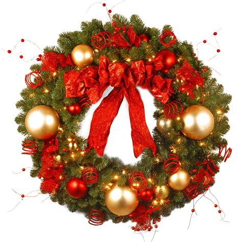 National Tree Co. Pre-Lit Cozy Christmas Wreath & Reviews | Wayfair