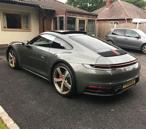 Aventurine Green 2020 Porsche 911 with Gold Wheels Shows Amazing Spec ...