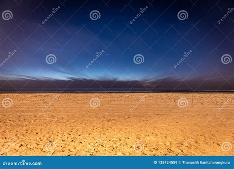 View from Beach at Night with Stars Stock Image - Image of full, nature: 135424559